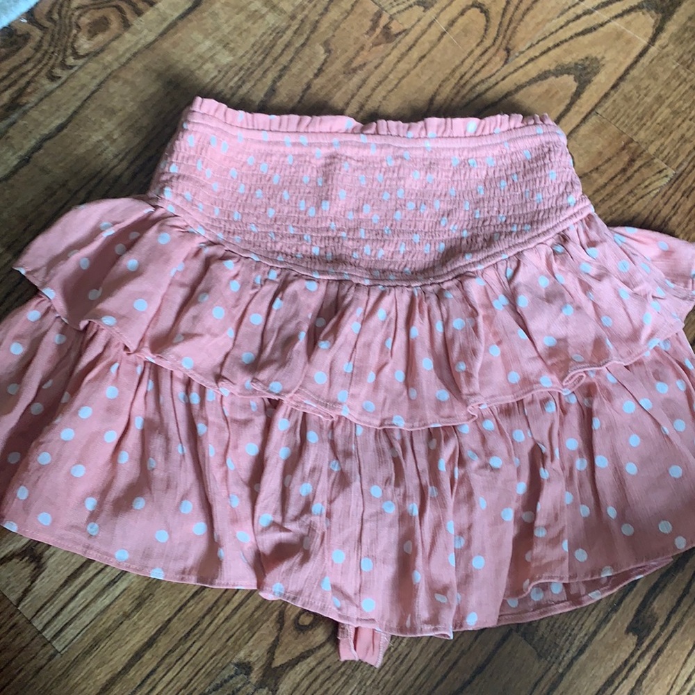 Mustard seen ruffle skirt